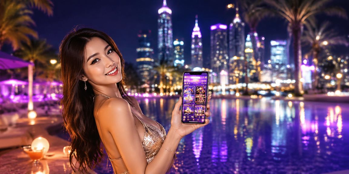 Người chơi cá cược sử dụng ứng dụng cá cược tại Nha Trang với ánh neon sôi động