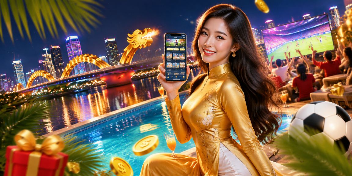 Giao diện casino trực tuyến hiện đại với bảng cược và đèn neon sôi động tại Việt Nam